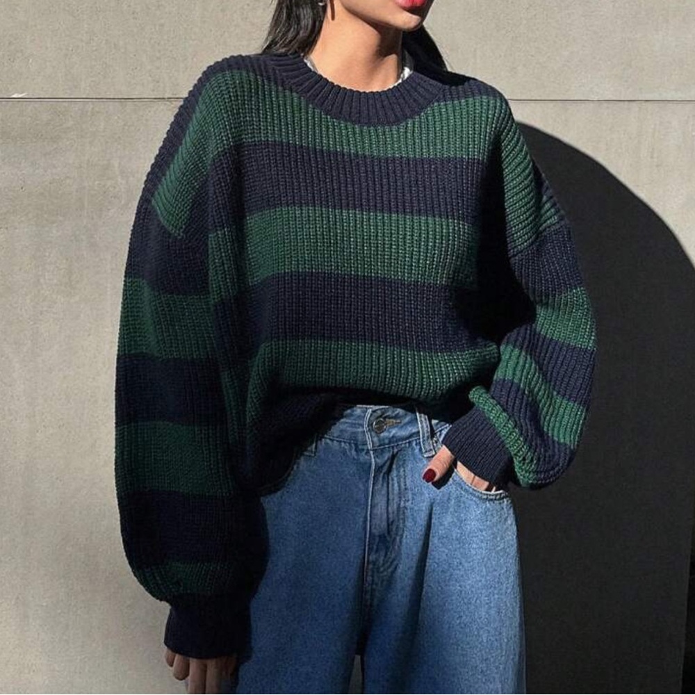 SHEIN | Color Block Oversized Drop Shoulder Sweater